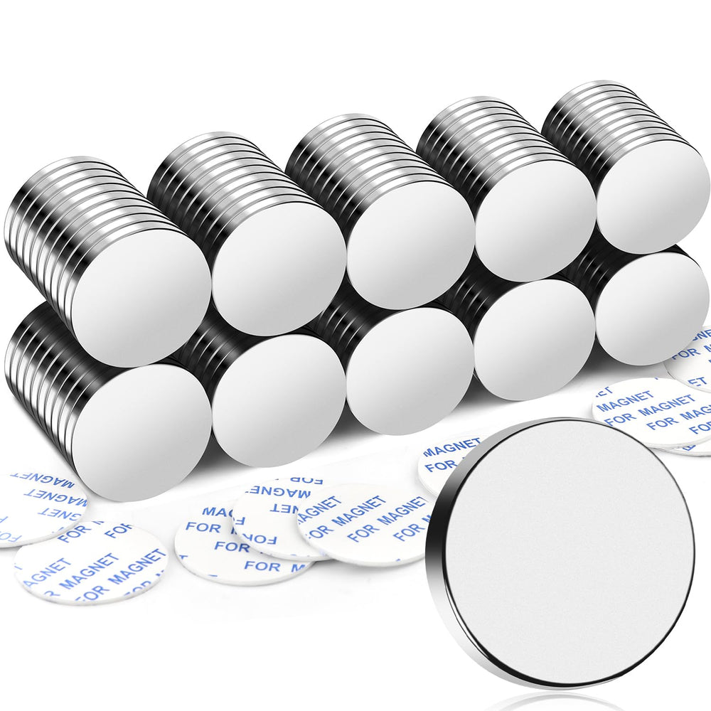 100 Pack Strong Magnets with Adhesive Backing Powerful