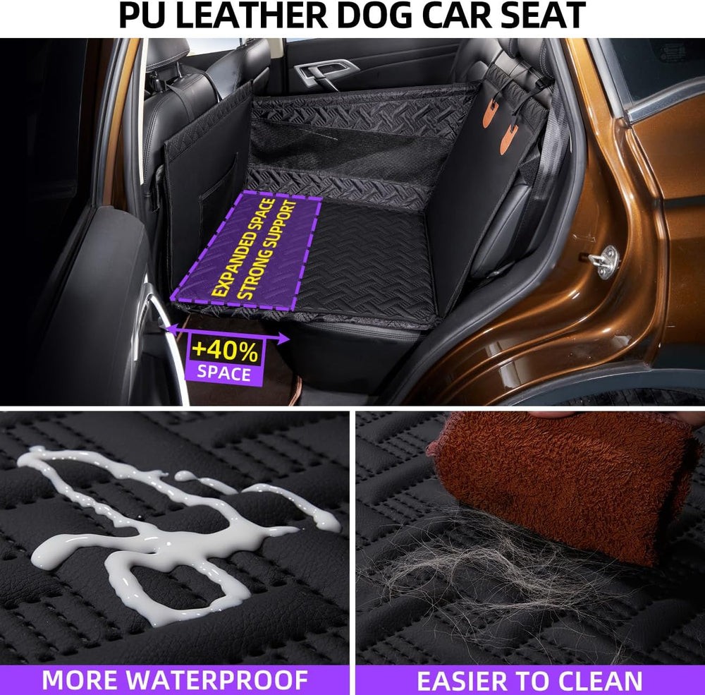 Large Dog Car Seat,Back Seat Extender for Dogs,Hard Bottom Seat Cover