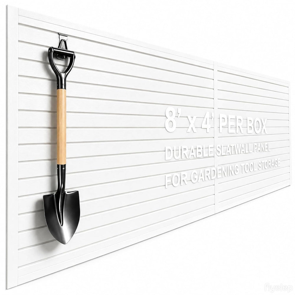 Slatwall Panel Garage Wall Organizer Storage Systems PVC Slat Wall Panels