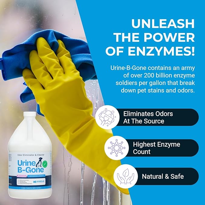 KINZUA ENVIRONMENTAL Urine B-Gone, Professional Enzyme Odor Eliminator & Pet