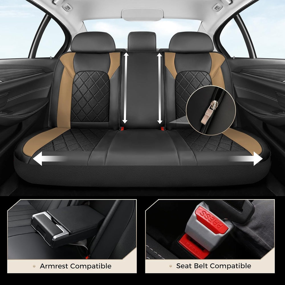 Coverado Car Seat Covers, Seat Covers Full Set, 5 Seats Automotive Seat Cover...