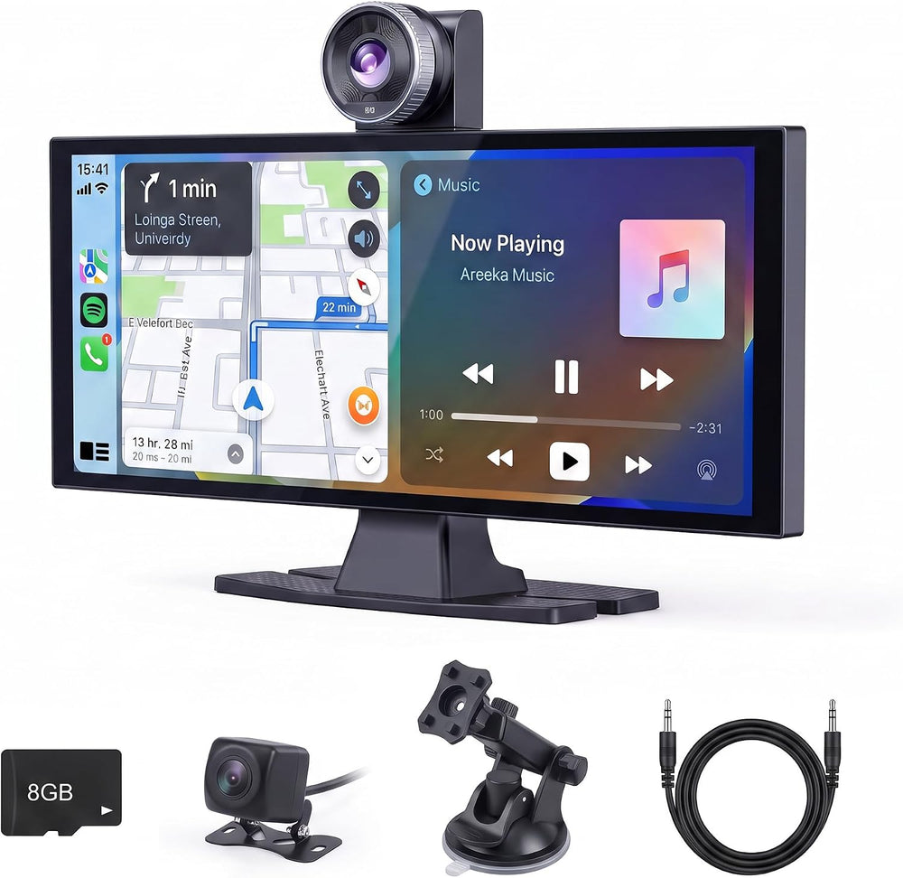 11" Carplay Screen for Car,4K Dash Cam,Tablet for Apple Android Auto