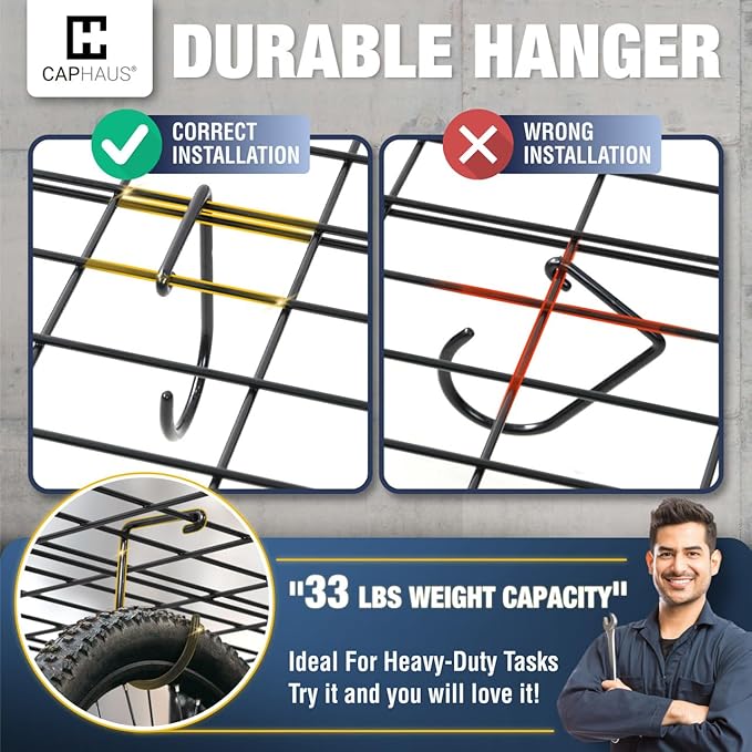 CAPHAUS 2-Pack Garage Shelving Wall Mounted 72x18 Inch, Heavy Duty Metal Wall