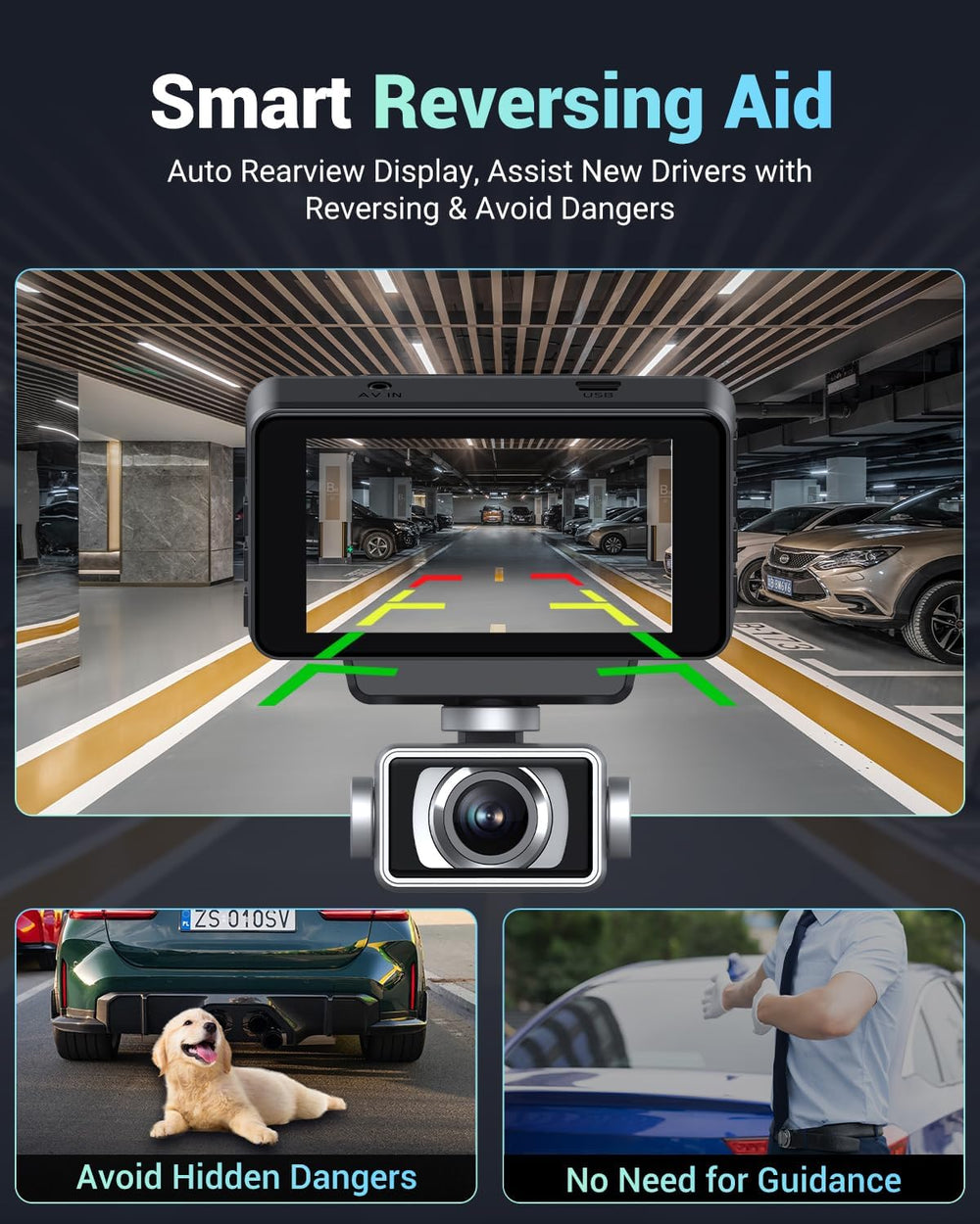 2026 AI Drive Assist 5G WiFi Dash Cam Front and Rear, UHD 4K+1080P, ADAS &amp...