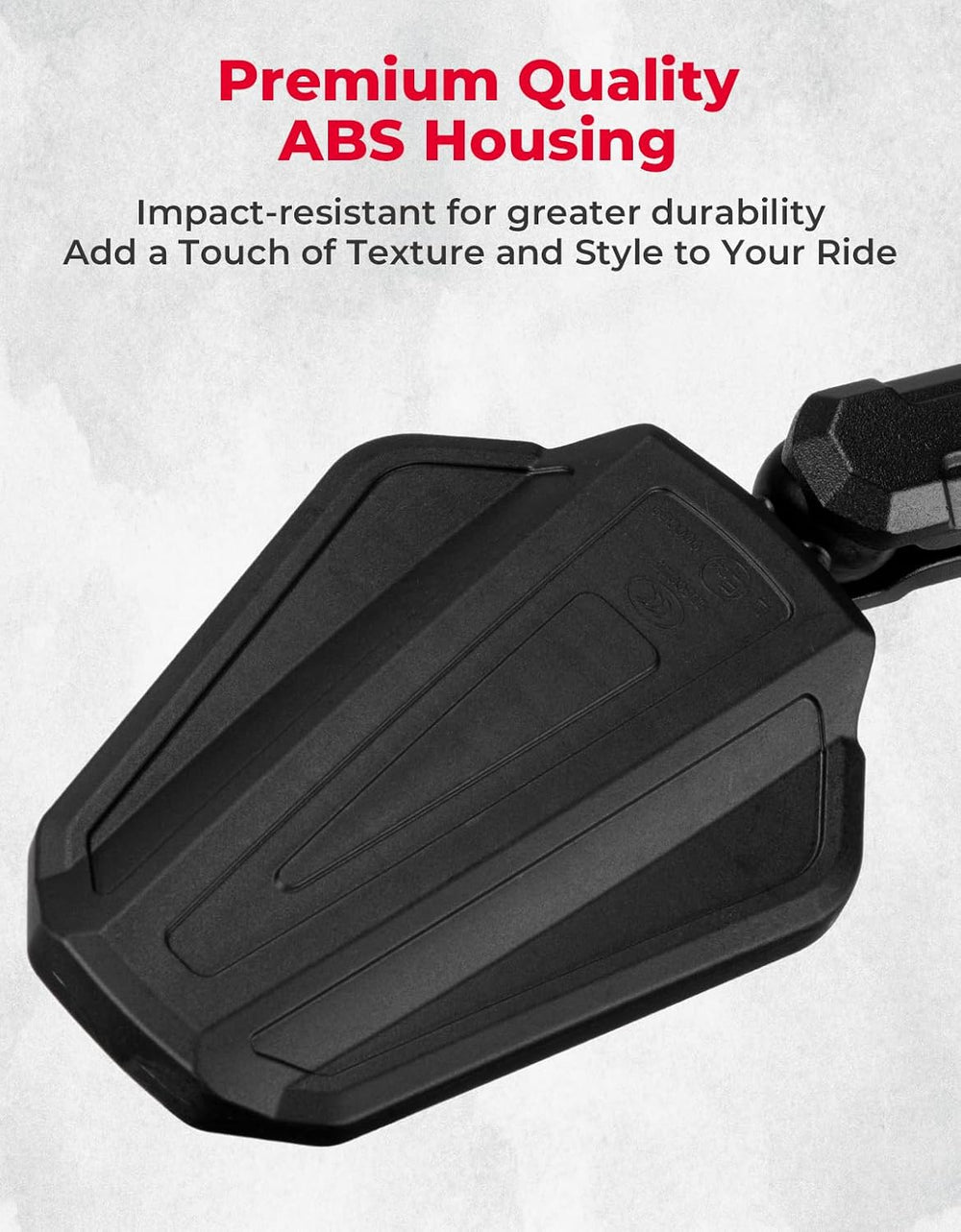 KEMIMOTO Adventure Motorcycle Mirrors M8 M10 Bolt Handlebar Mount Adjustment ...