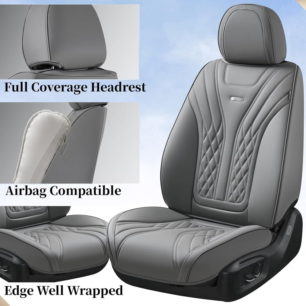 Coverado Car Seat Covers Full Set, 5 Seats Front Seat Cover and Back Seat Cov...