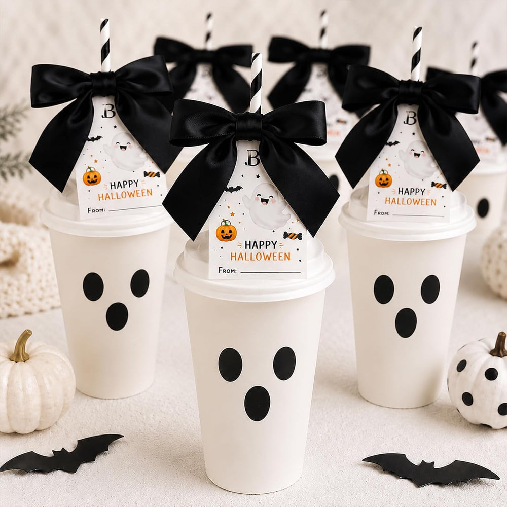 24PCS Halloween Classroom Favors Non Candy Bulk Lollipop Stationery Kit