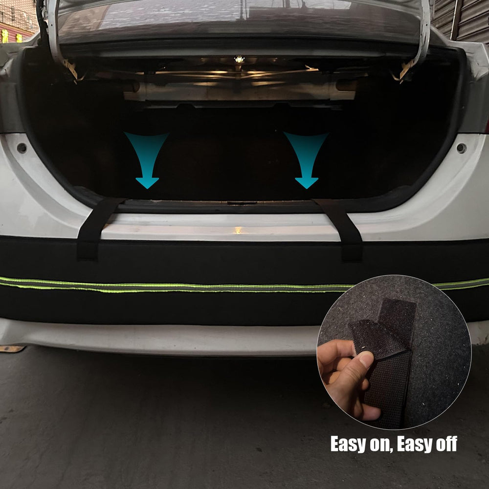 Rear Bumper Protector for Cars, Car Bumper Guard with Long Safety Reflector