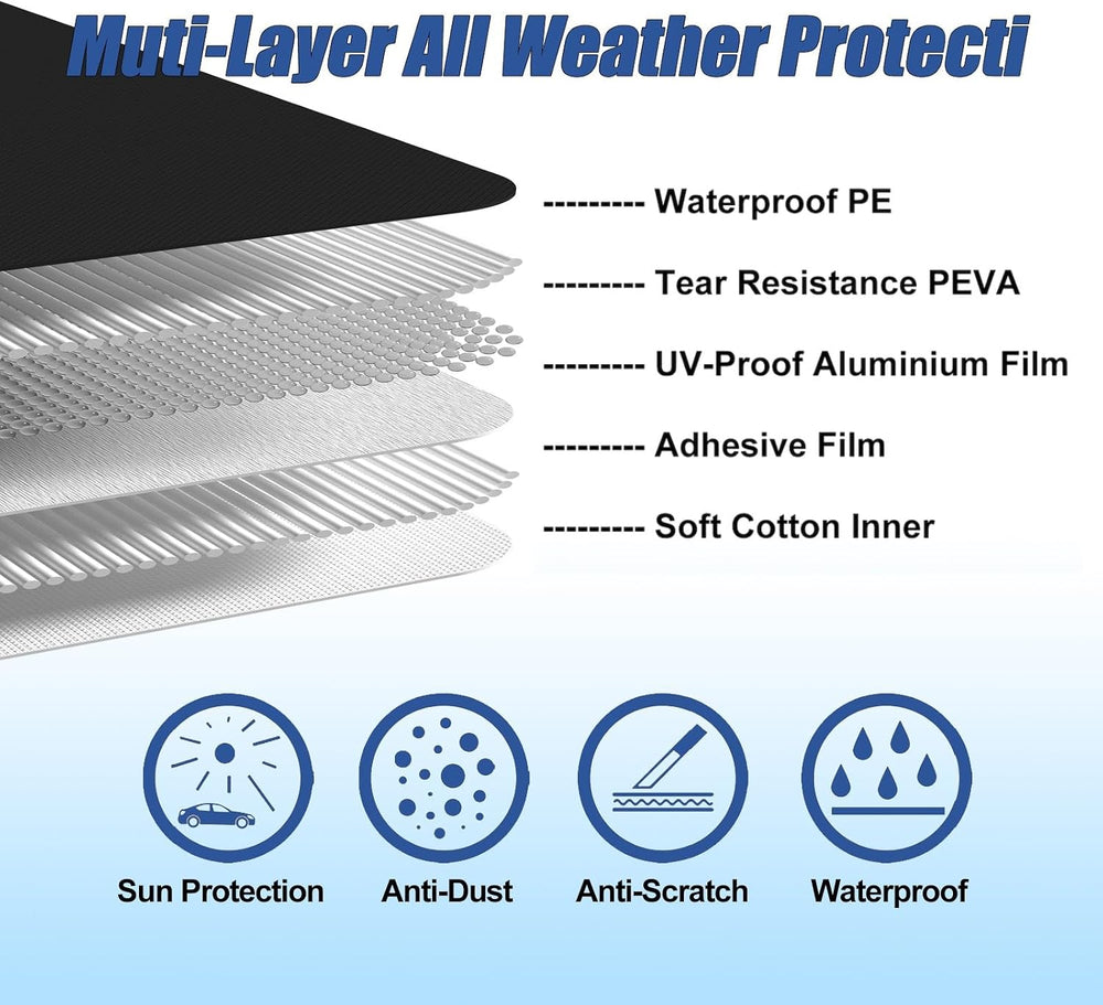 Waterproof Car Covers Fit for 2010-2023 Chevy Camaro(Black) Custom Heavy Duty...