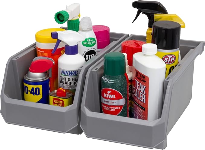 Plastic Containers for Organizing and Storage Bins for Closet, Garage or Pant...