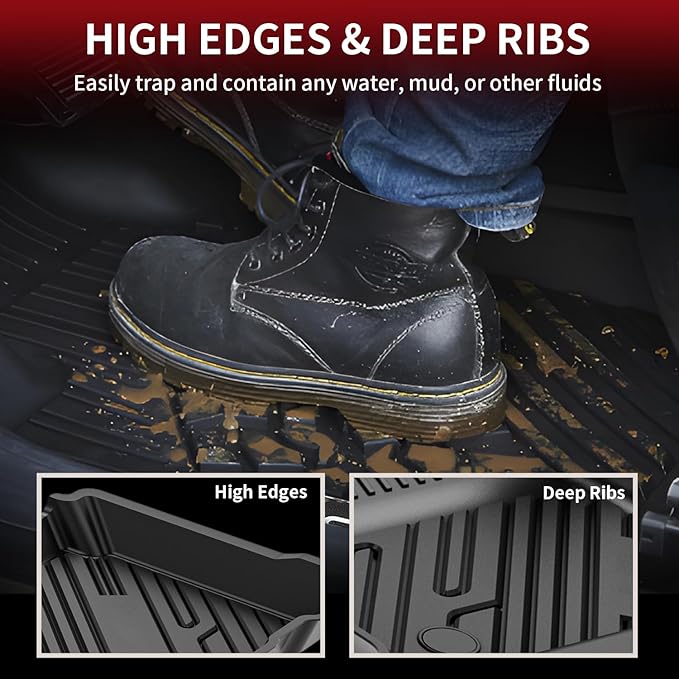 LASFIT Floor Mats for Ford Edge 2015-2024 SE/SEL/SEL