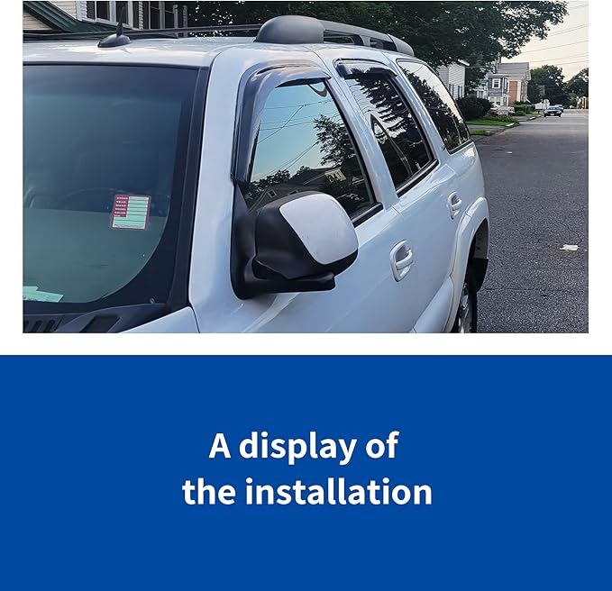 Smoke Sun/Rain Guards Window Visors Compatible (4Pcs)