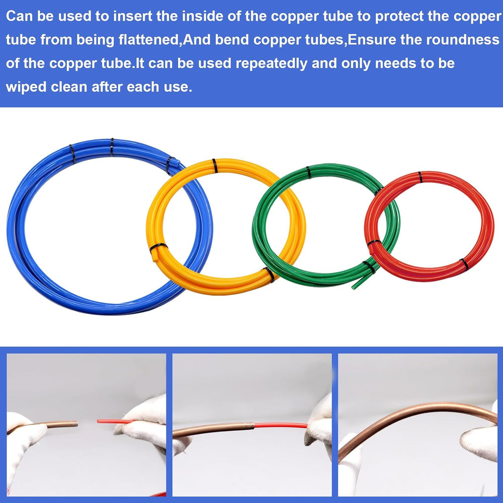 Tnisesm 4Pcs Conditioning Copper Tubing Pipe Extension 4M, 1/4" 1/2&quot...