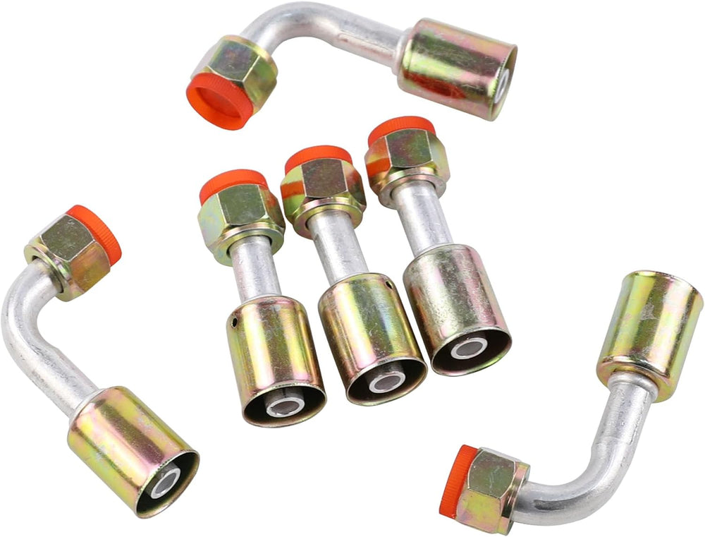 25PCS Air Conditioning Hose and Fitting Kit Includes 6.5ft #6#8#10 AC Hoses a...