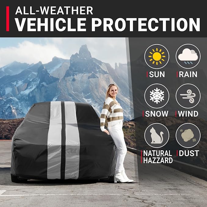 iCarCover Custom Car Cover for Chevy Chevelle Wagon Waterproof All Weather Rain