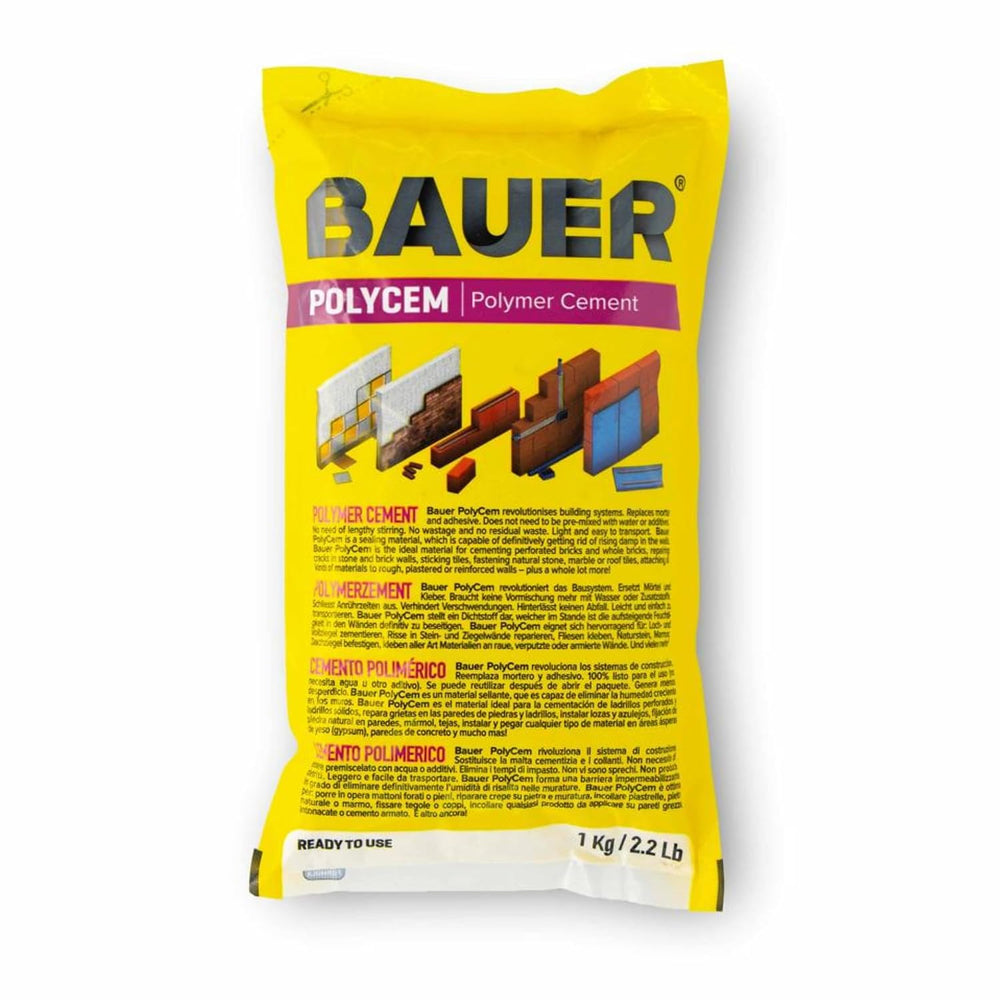 Bauer Instant Polymer Cement for Concrete, Stone, Tile & Brick, White