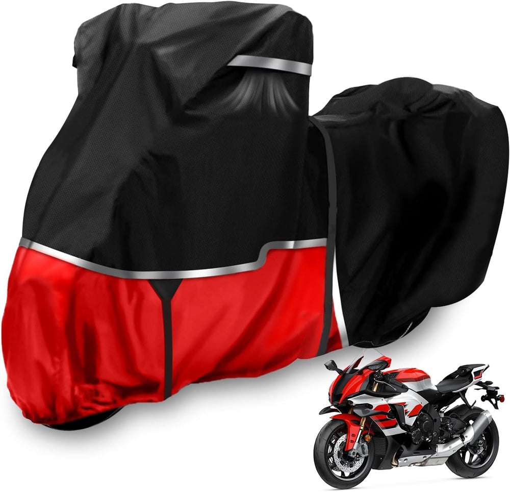 Motorcycle Cover for Yamaha R1 R3 R6 R7 R9 Supersport | Heavy Duty Waterproof...