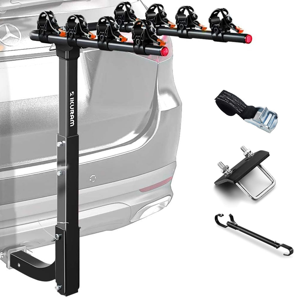 4 Bike Rack Bicycle Carrier Racks Hitch Mount Double Foldable Rack