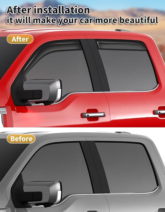 in-Channel Window Rain Guards Fit