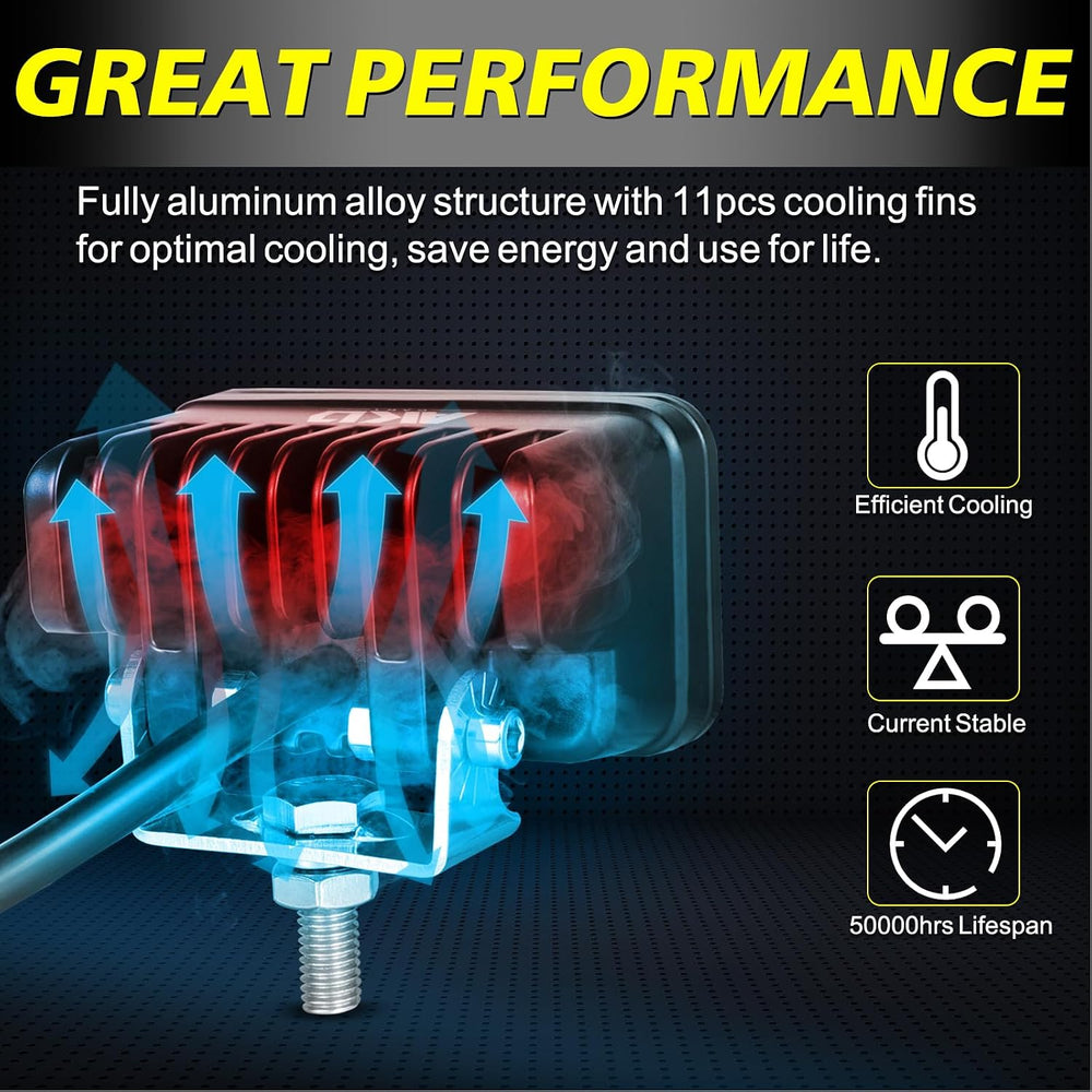 LED Pods 3 Inch 40W CREE LED Off Road Driving Lights Ditch Lights