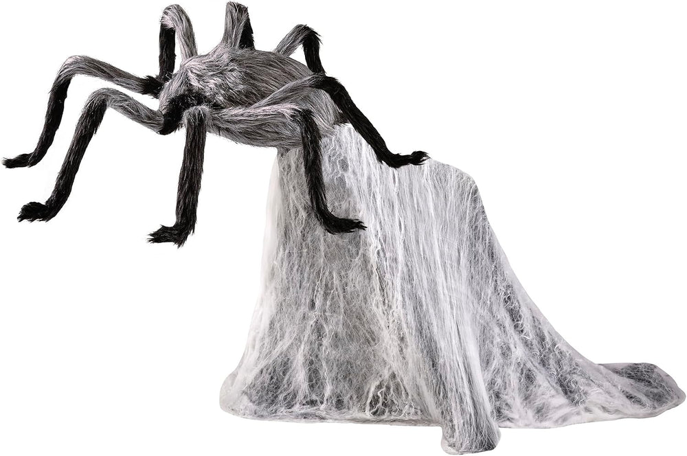 Spirit Halloween 1 Ft 9 In LED Gray Jumping Spider Animatronic, Multicolor