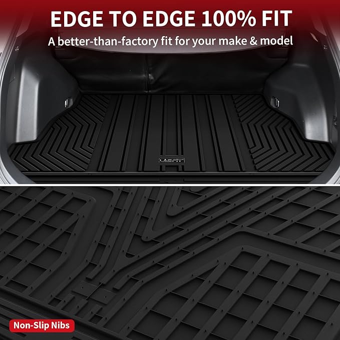LASFIT Trunk Mats Fit for 2019-2025 Toyota RAV4 Hybrid and Gasoline, All