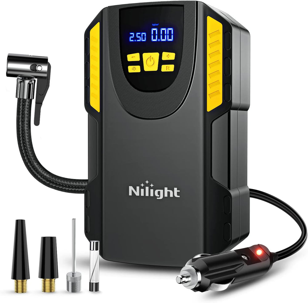 Nilight Digital Tire Inflator Portable Air Compressor w/Pressure Gauge