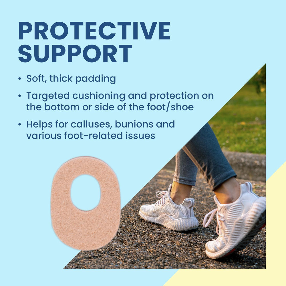 Aetna Foot Products Felt Callus Pads, Adhesive Oval Cushions, Medical Bandage...