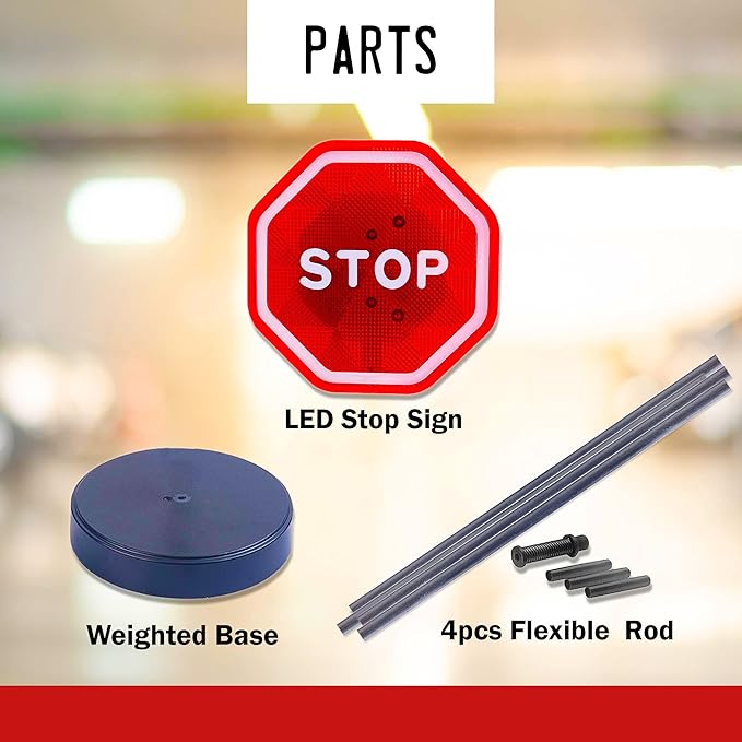 Andalus Brands Flashing LED Stop Sign Garage Parking Assistant System | Bumpe...