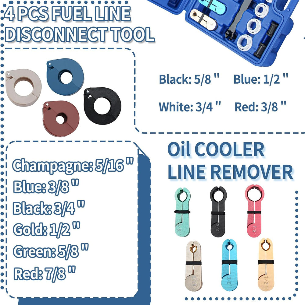 Master Quick Disconnect Tool Kit with Fuel and AC Disconnect Pliers Fuel Line...