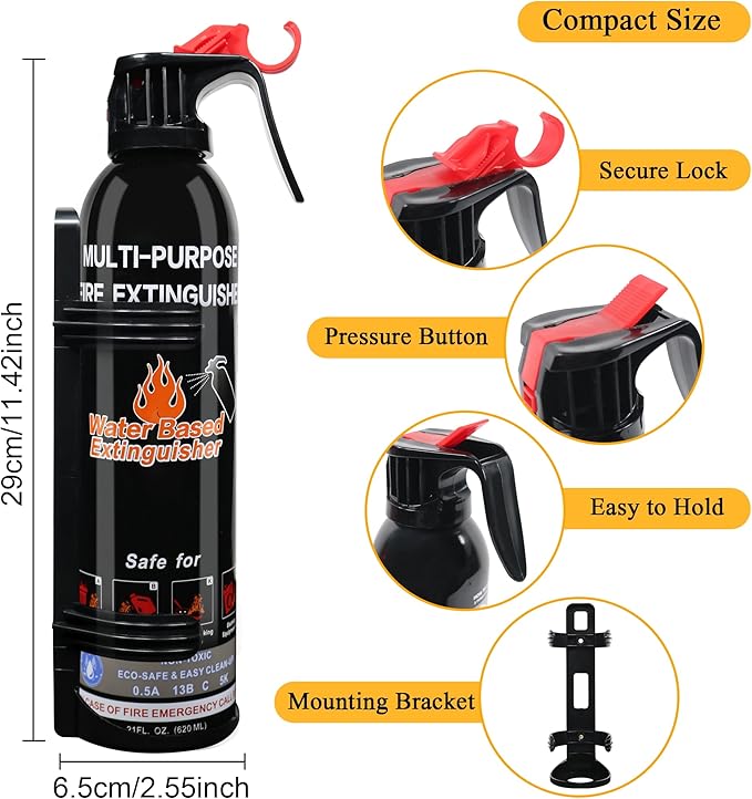 Fire Extinguisher for Home, 6 Pack Vehicle Fire Extinguishers