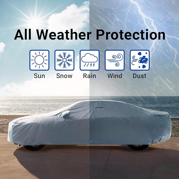 iCarCover Premium Car Cover for 1986-1991 Buick Lesabre Heavy Duty Waterproof