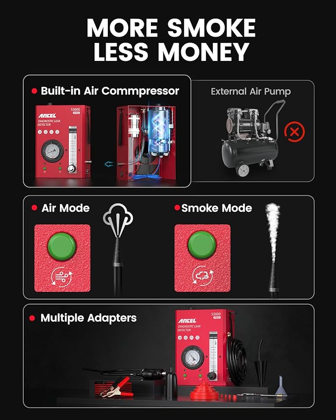 ANCEL S3000 PRO Automotive Smoke Machine