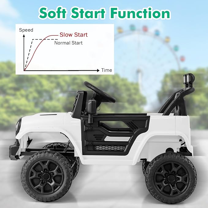 Costzon Kids Ride On Truck, 12V Battery Powered Electric Vehicles w/Remote