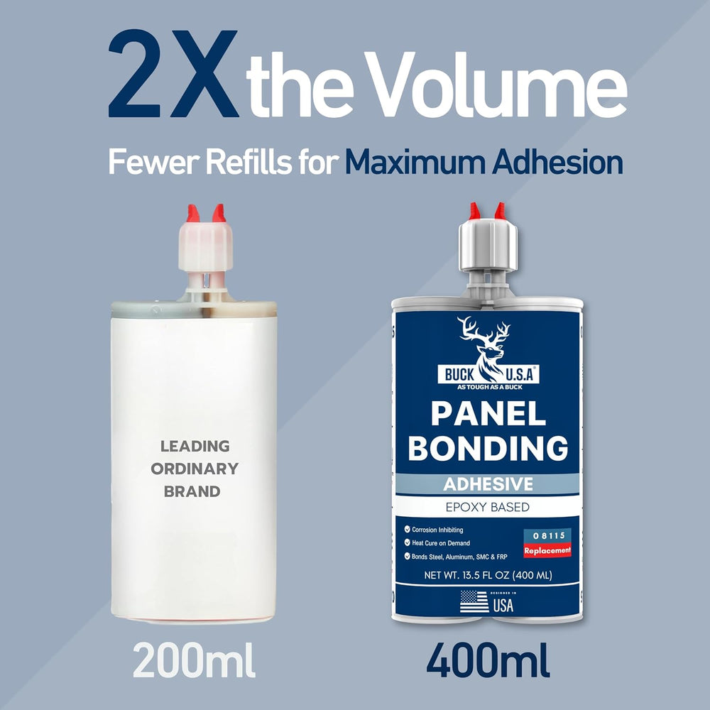 Buck Panel Bonding Adhesive, Two-Part Epoxy, 400 ml/13.5 fl oz Cartridge, 081...