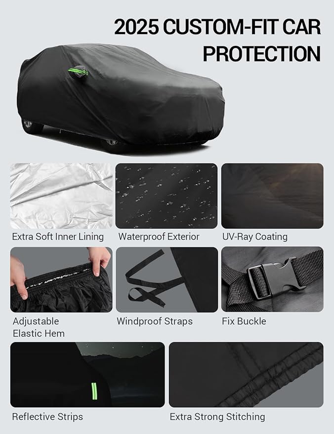 Proadsy 2025 Upgrade Car Cover Custom Fit