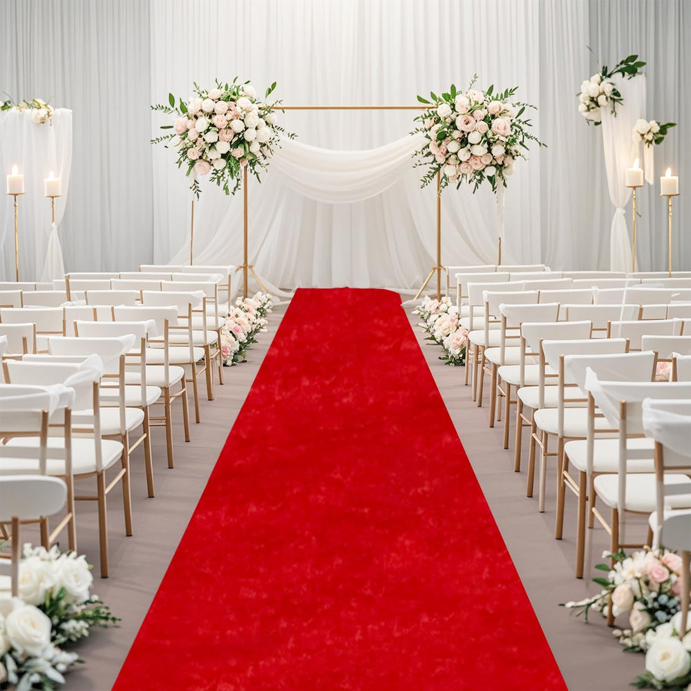 Red Carpet Runner for Party Wedding Aisle Decorations 4FTx15FT Aisle Runners ...
