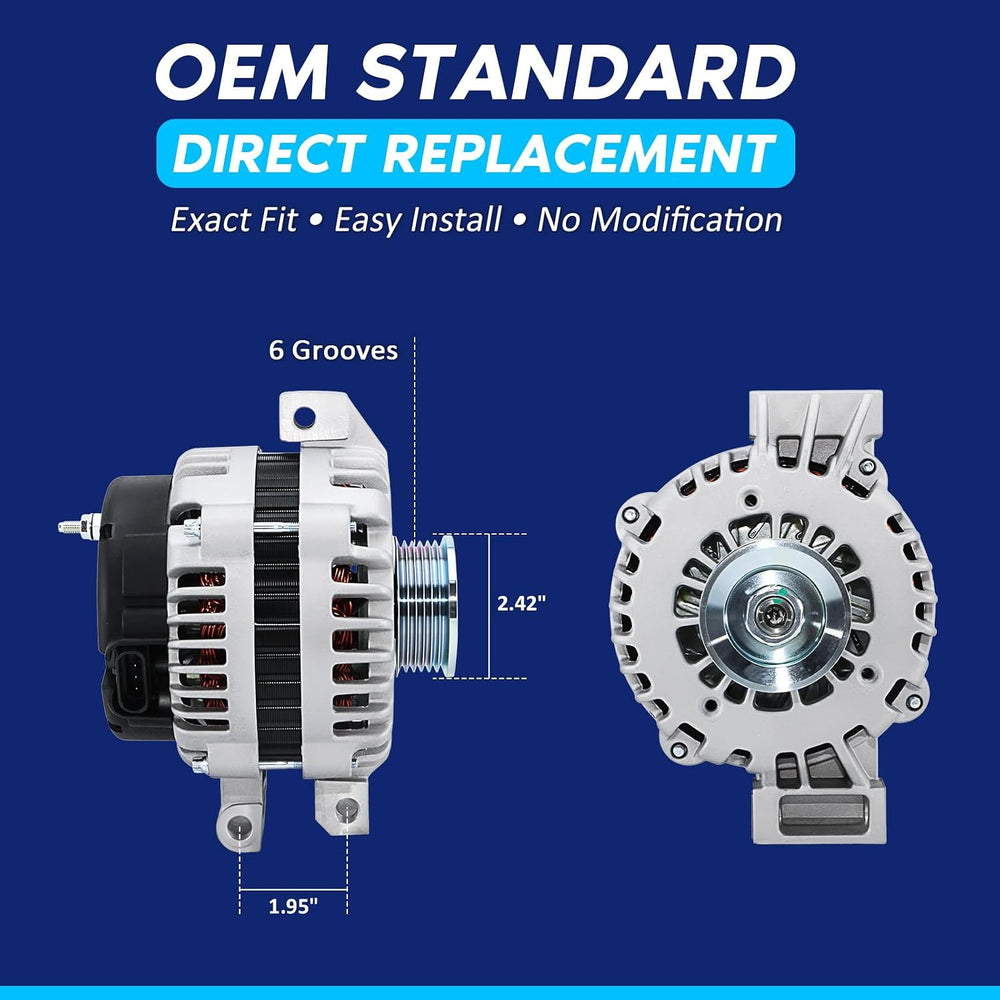 Alternator Replacement New 150Amp 4.2L for 2002-2005 GMC Envoy, 04-05 Envoy X...