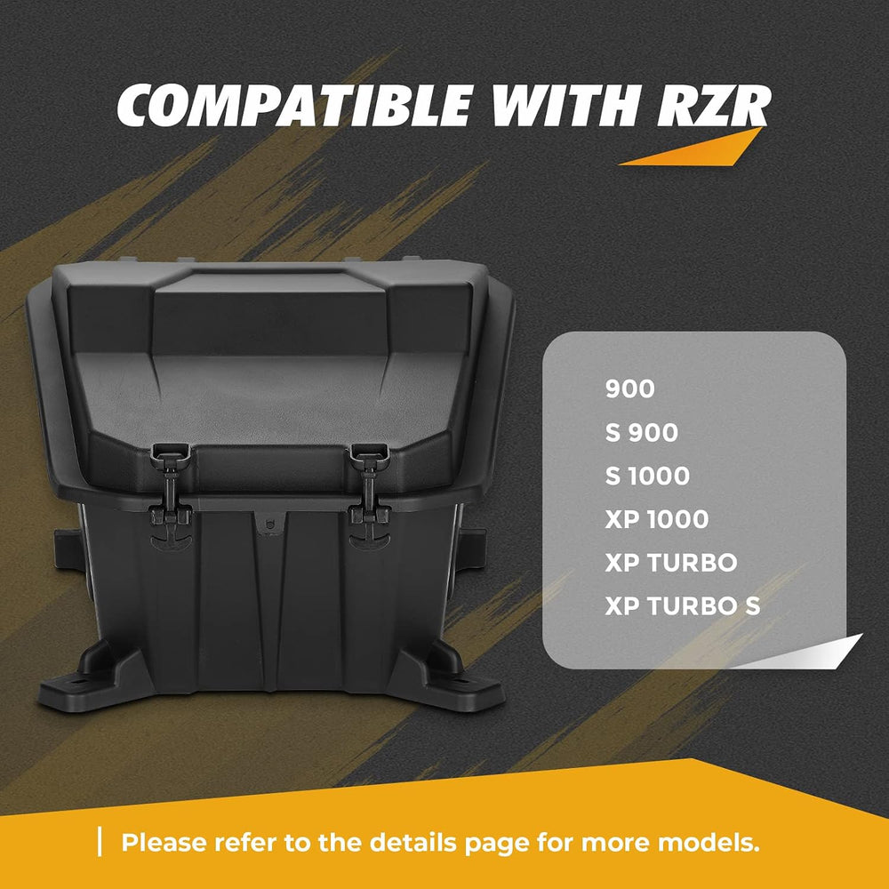 KEMIMOTO UTV Rear Cargo Box 69 QT Storage Box Compatible with Polaris RZR 900...