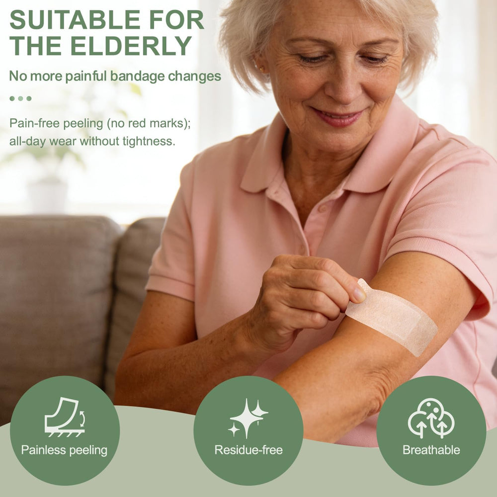 Hysimedy Silicone Bandages for Sensitive Skin Variety Pack Painless Removal