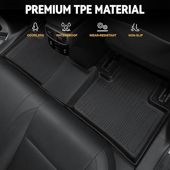 Floor Mats Set for 2023-2025 Lexus RX350/RX350H/RX500h Accessories, All Weather