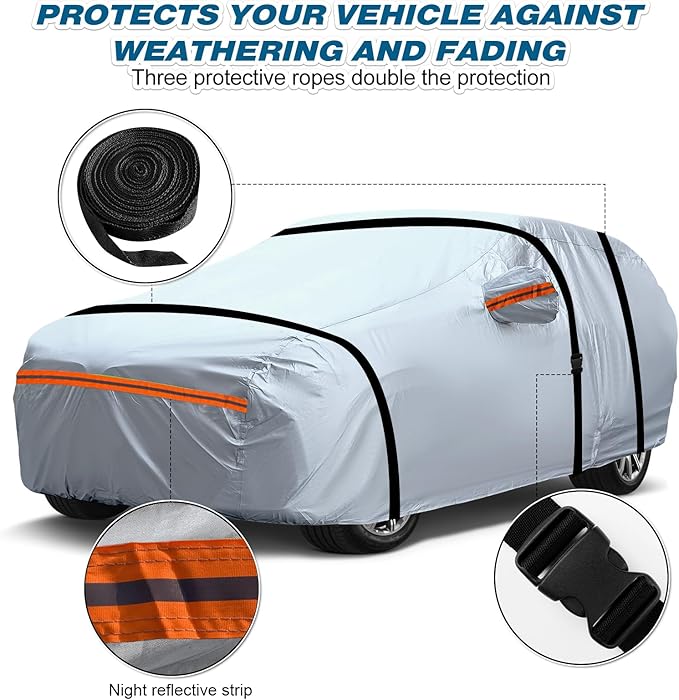 TUCAREST 6 Layers Full Car Cover