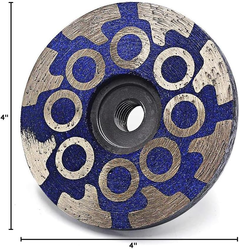 YIJING 4" Diamond Cup Wheel Resin Diamond Grinding Wheel Coarse Grit wit...