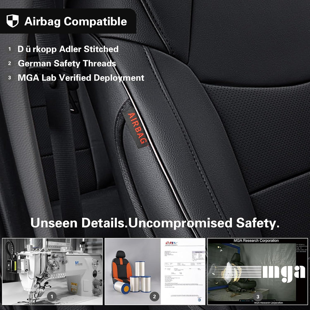 EKR Car Sienna Seat Covers 2021-2026,Leatherette Full Set