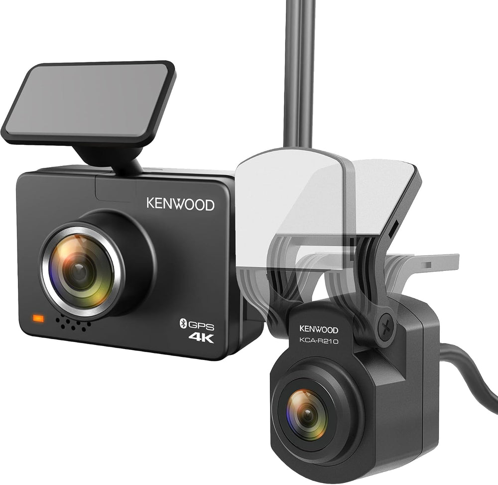 KENWOOD DRV-A610WDP Dash Cam Front and Rear with GPS, 4K/2K Dash Camera for C...