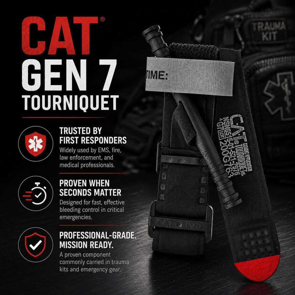 CareTac IFAK Trauma & First Aid Kit with CAT Gen 7 Tourniquet
