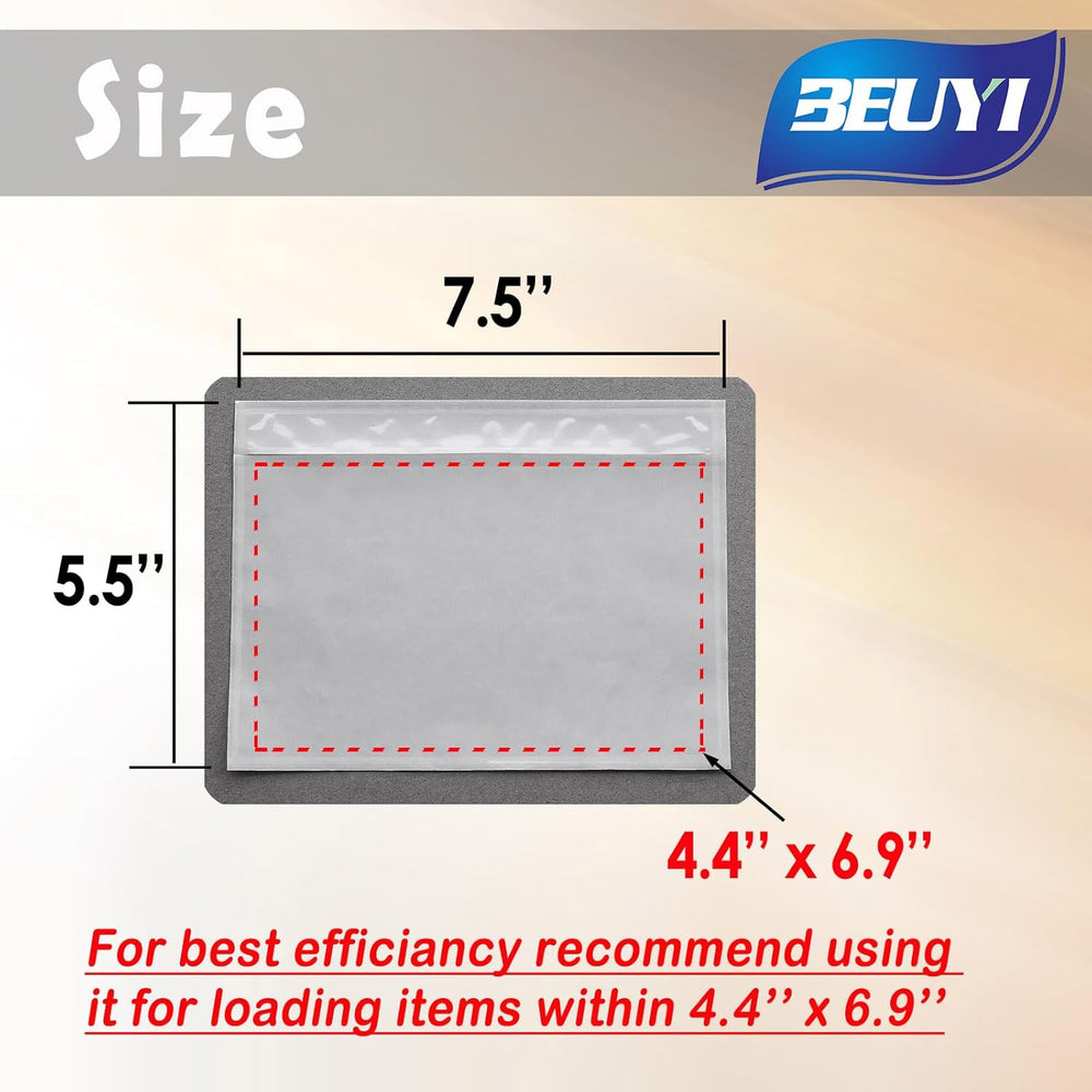 (800 Pcs) BEUYI Clear 7.5'' x 5.5'' Packing List Envelopes, A...