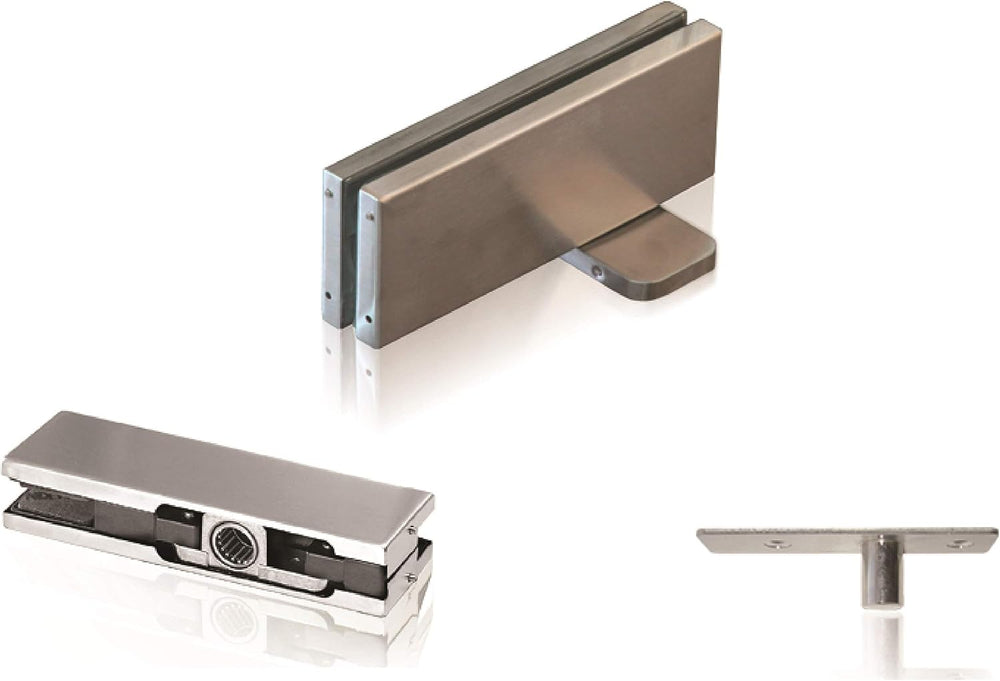 NHN Hydraulic Self Closing Pivot Door Closer (Hold Open) for Glass Door + Top...