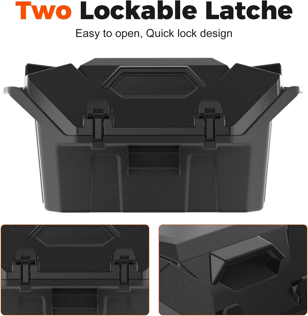 42QT Rear Cargo Box for Polaris RZR Turbo R/PRO S PRO XP 2020-2026 | Upgraded...