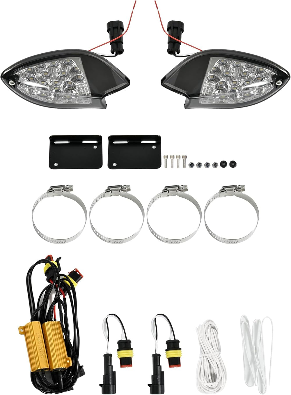 SAUTVS LED Side Mirror Lights for Spder F3, LED Side Mirror Accent Auxiliary ...